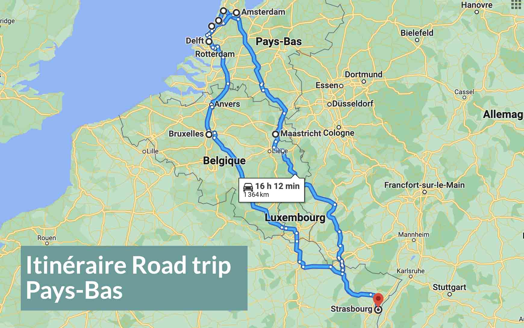 Itinéraire road trip Pays-Bas