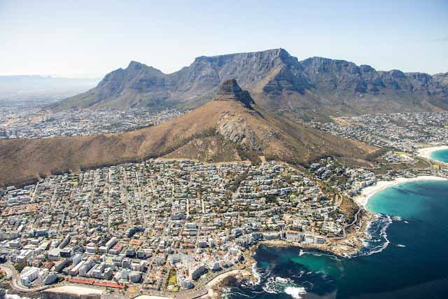 Table Mountain en fond de toile