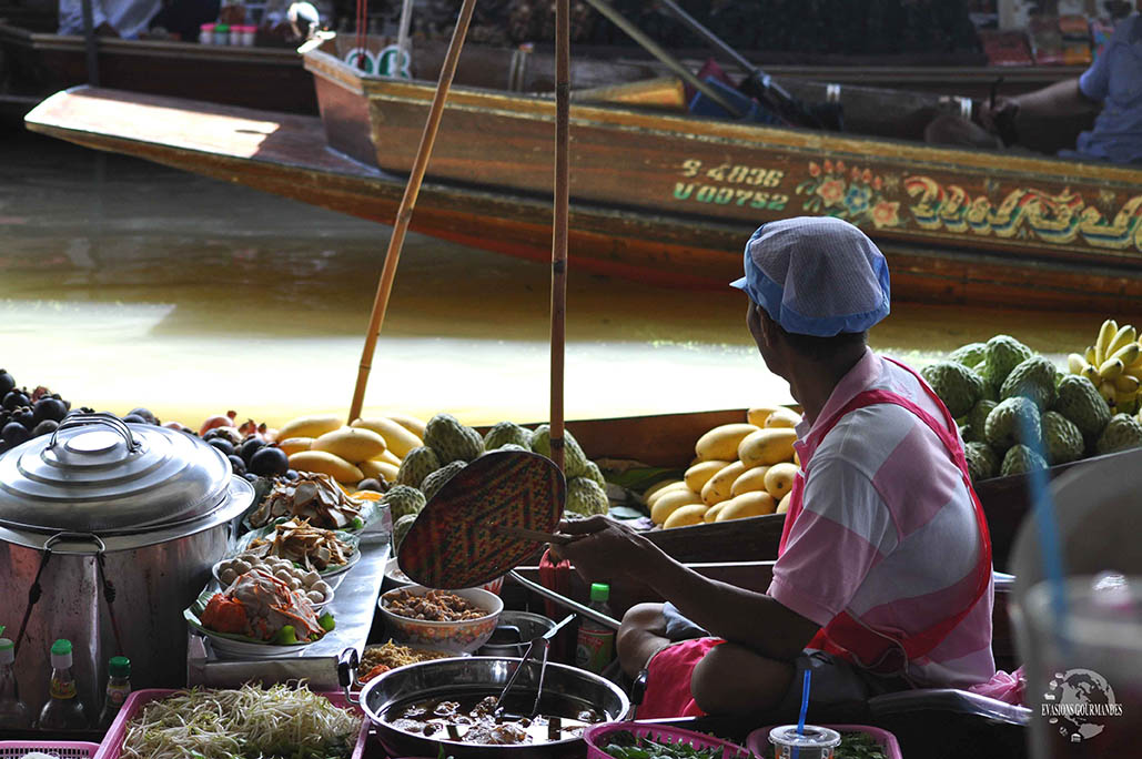 Marché flottant Voyage en Thailande