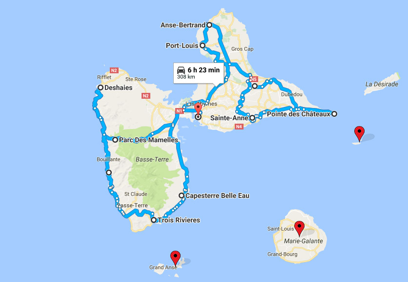 road trip en Guadeloupe