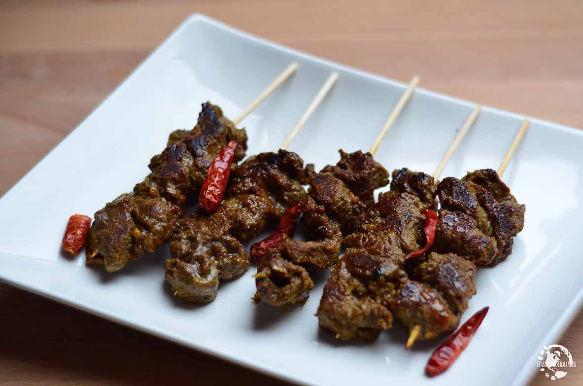 brochettes à la citronnelle Cambodge