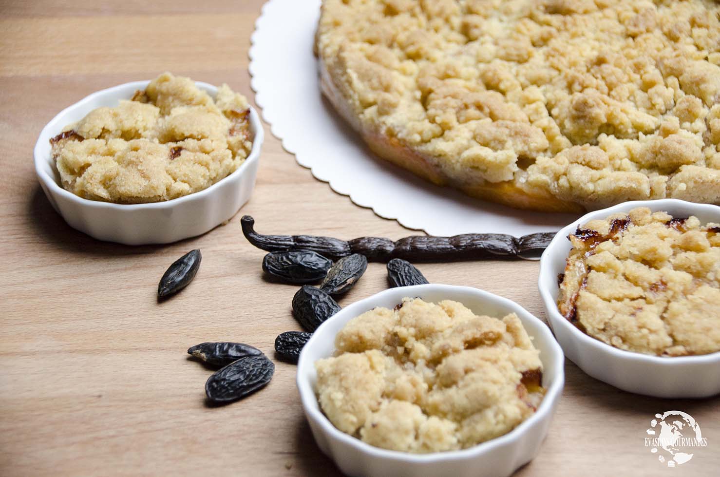 crumble aux abricots