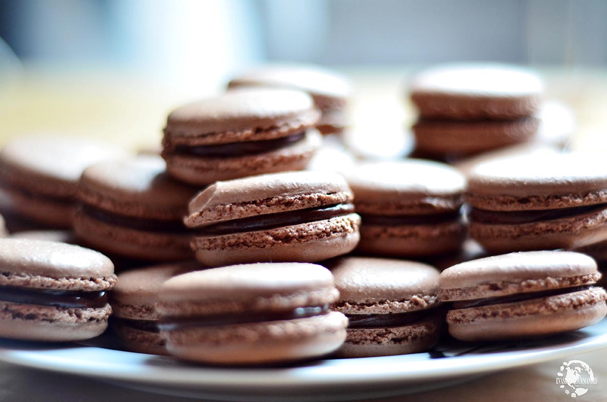 macarons au chocolat