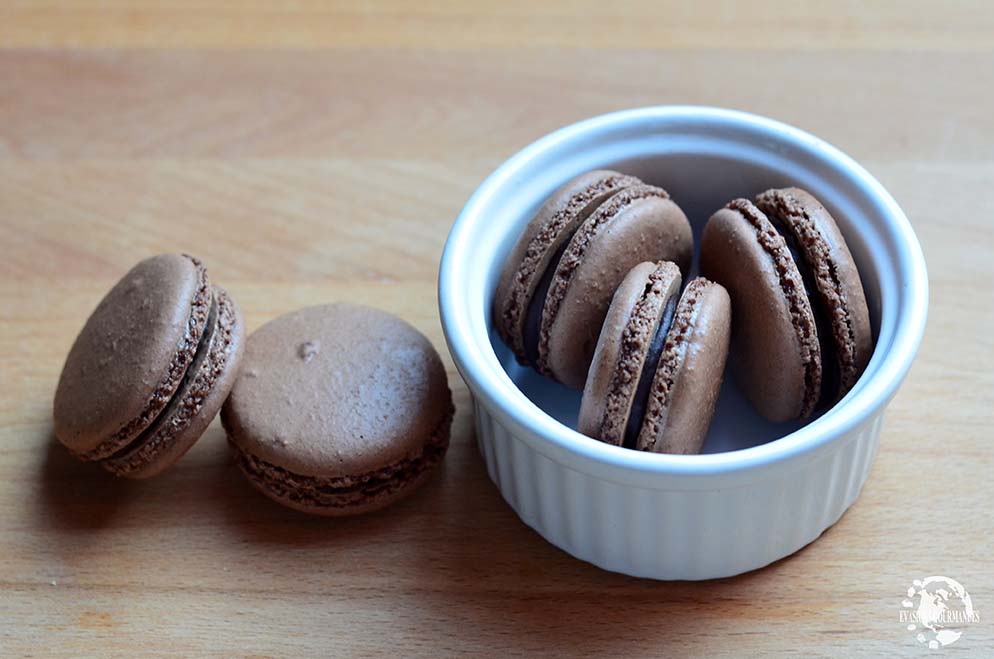 macarons au chocolat