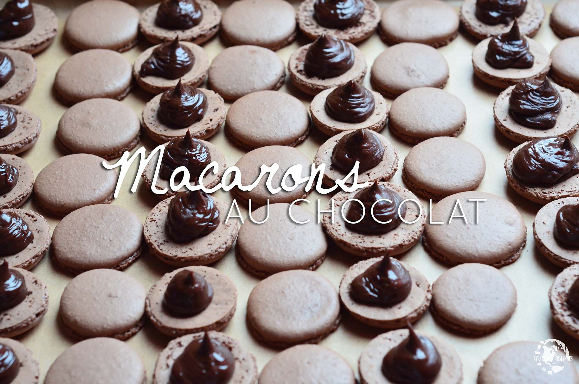 macarons au chocolat