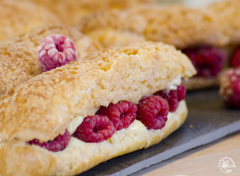éclairs aux framboises
