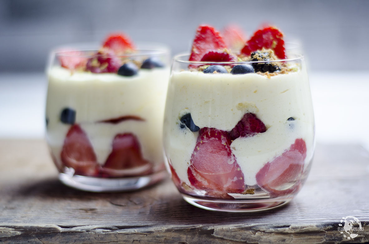 Tiramisu aux fruits rouges et speculoos