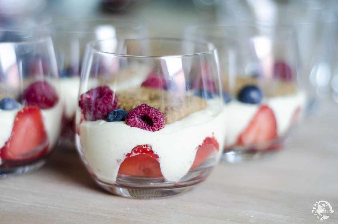 Tiramisu aux fruits rouges et speculoos