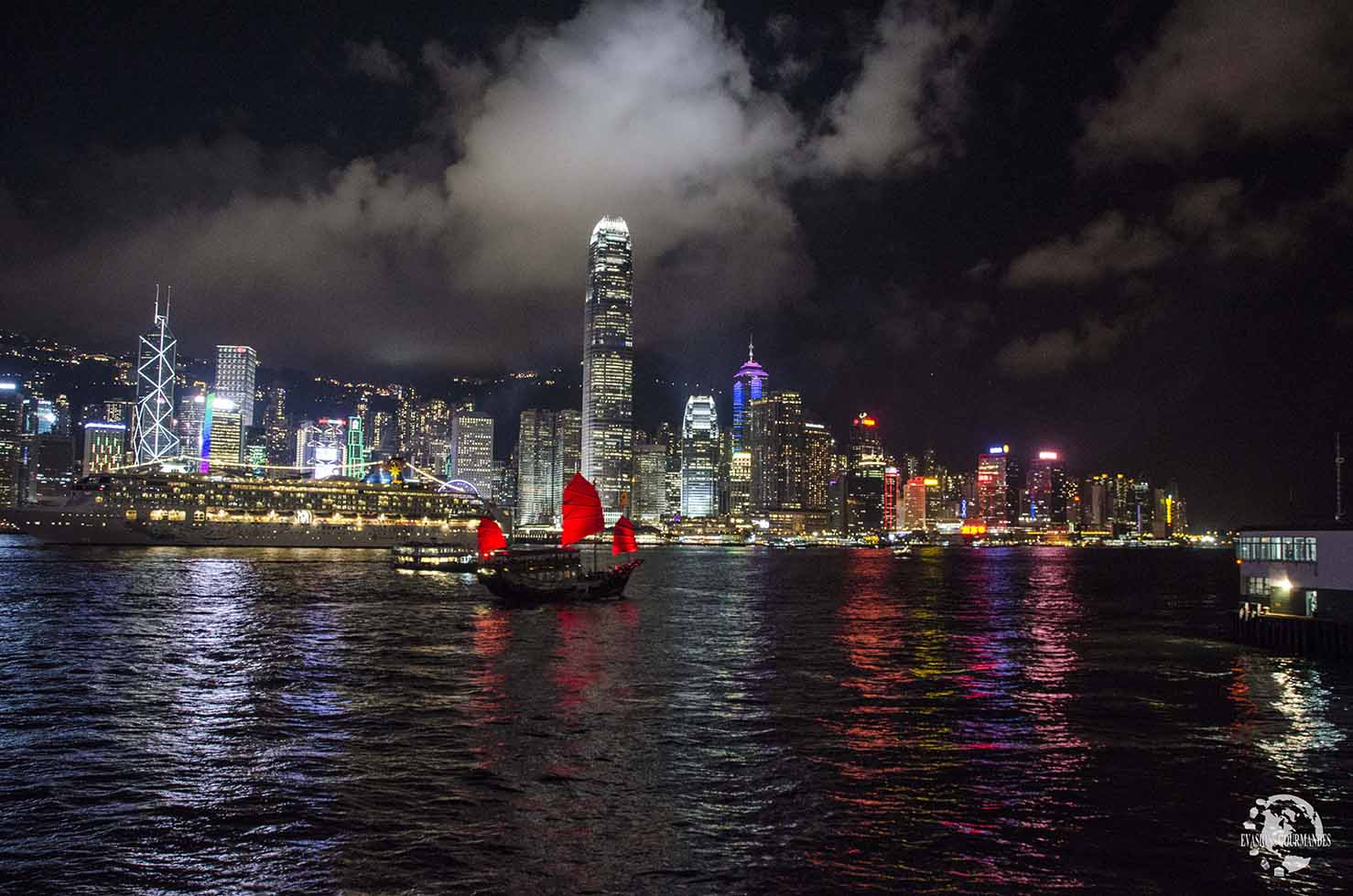 Hong Kong by night