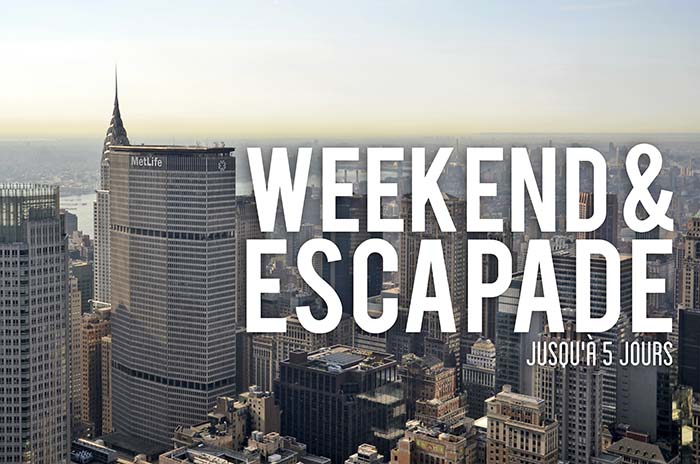 Weekend et escapades