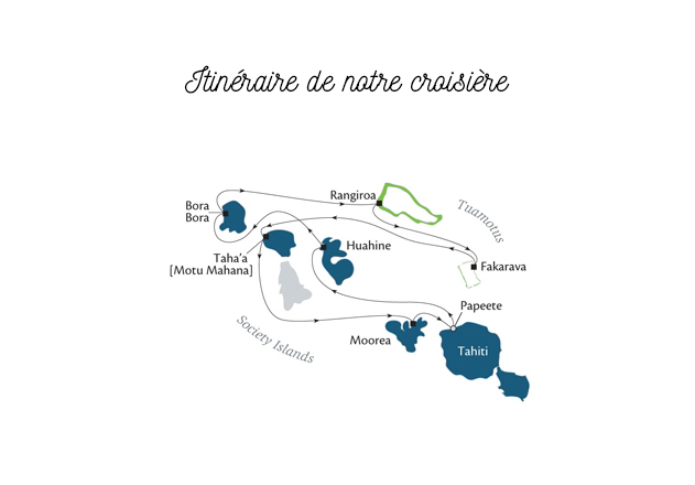 Itinéraire croisière Polynésie