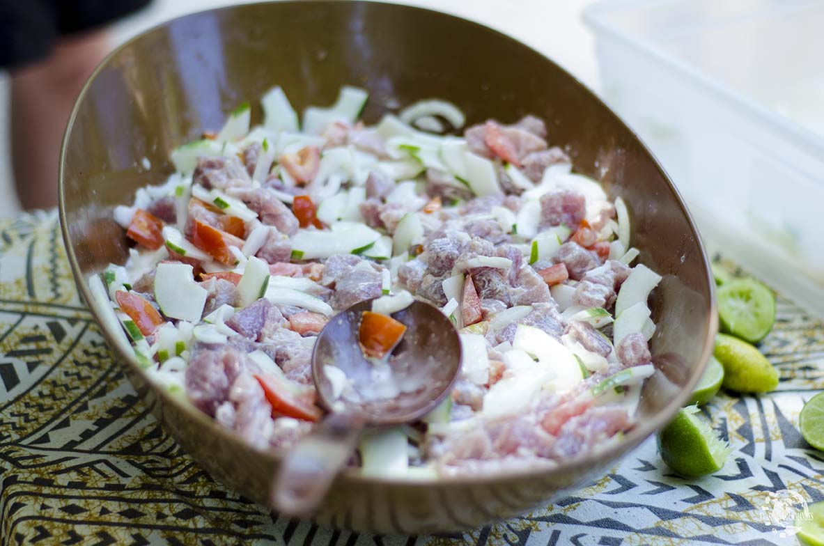 Poisson cru au lait de coco