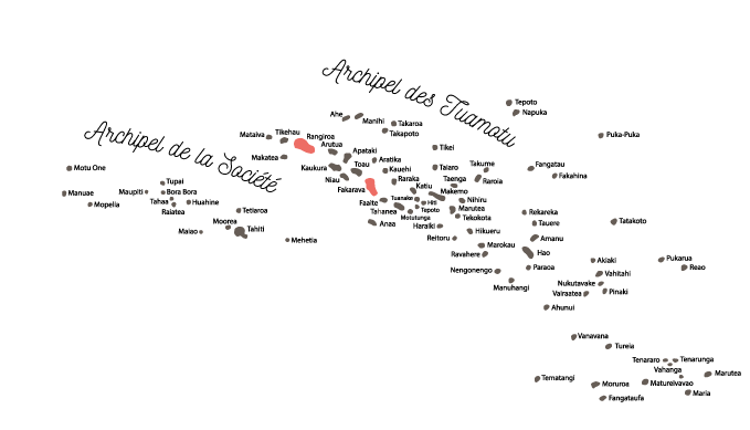 Carte Tuamotu