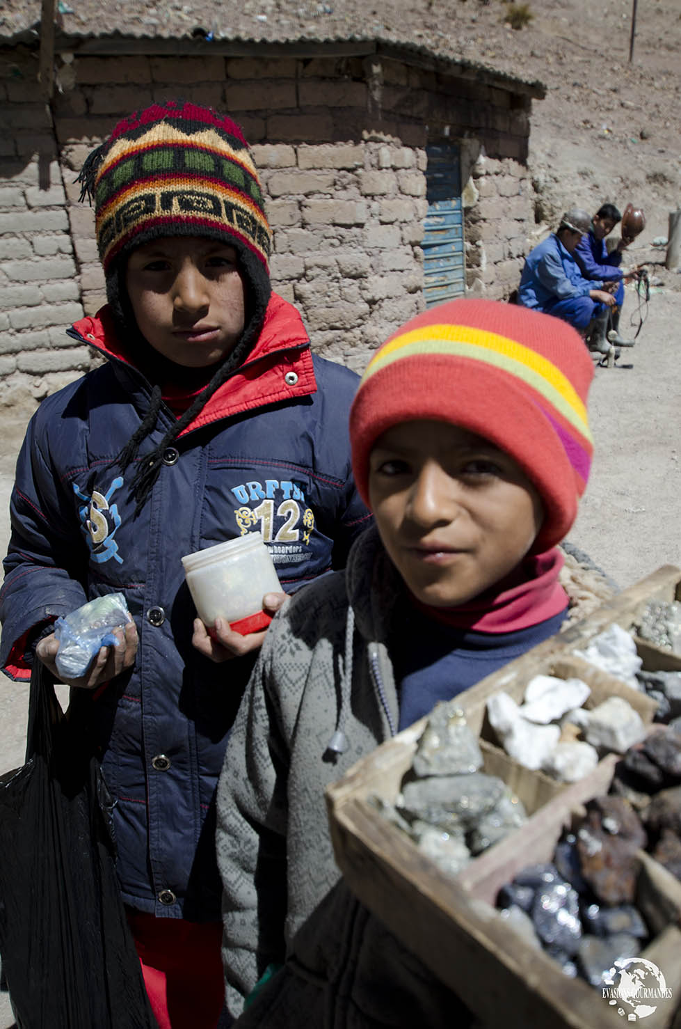 Visite d'une mine de Potosi en Bolivie